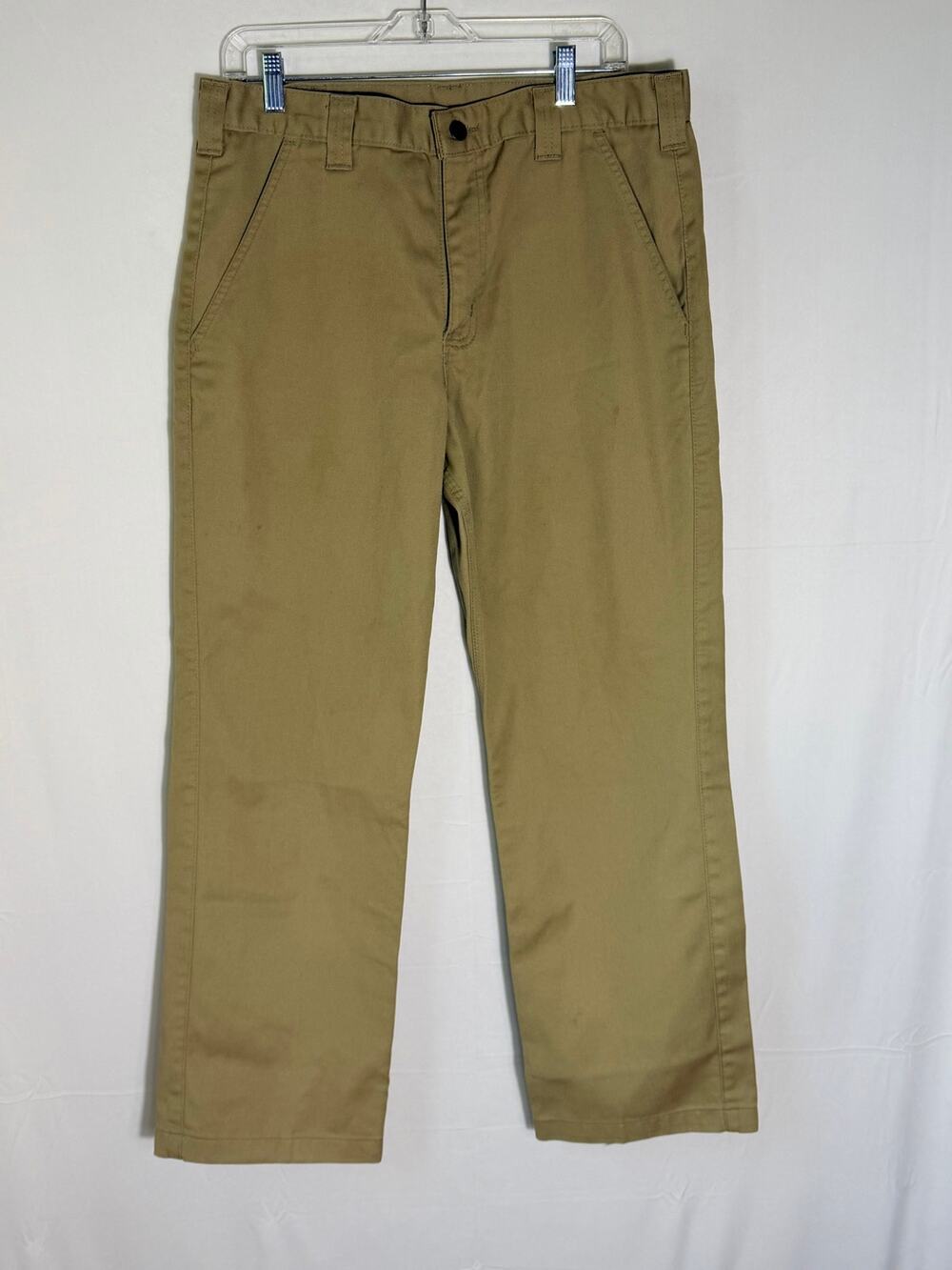 Carhartt B290 Khaki Blended Twill Work Pants Men’s 34x30 Straight Leg